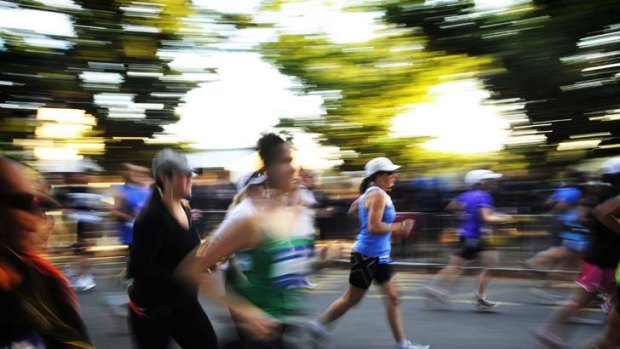 Thirst prize ... the Canberra Marathon.