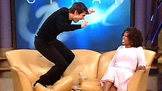 Couch jumping ... Cruise's antics on Oprah's couch raised eyebrows.