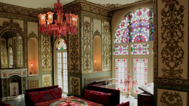 Interior design of Niavaran palace, Tehran, Iran.