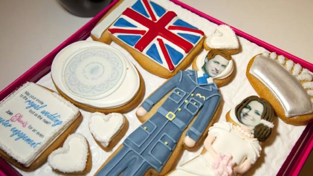 It's all systems go for William and Kate's wedding. In the US a special box of cookies is on offer.