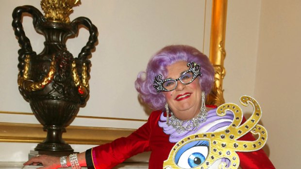 Downsizing ... too much Dame Edna is too much, says curvaceous star.