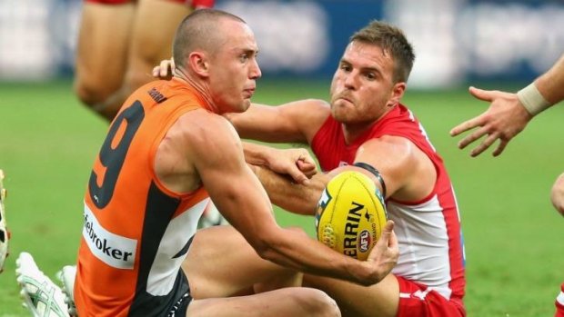 Out of action: Tom Scully won’t suit up for the Giants against Carlton.