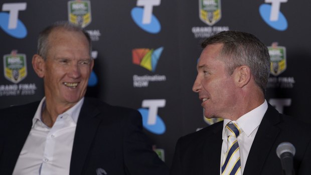 Master and apprentice: Wayne Bennett and Paul Green. 