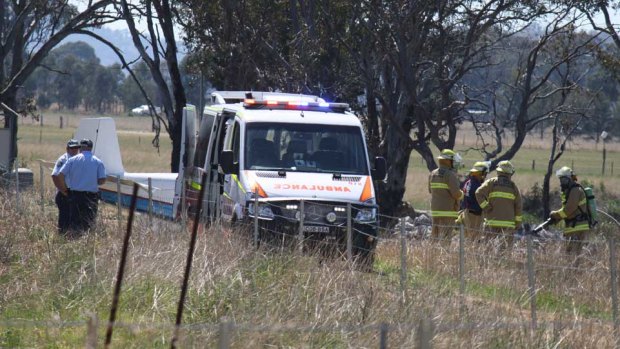 A light plane crashed at Mudgee Airport, killing two people on board.