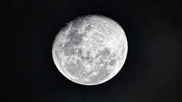 The moon ... may have been created by a collision between Earth and a huge space rock.