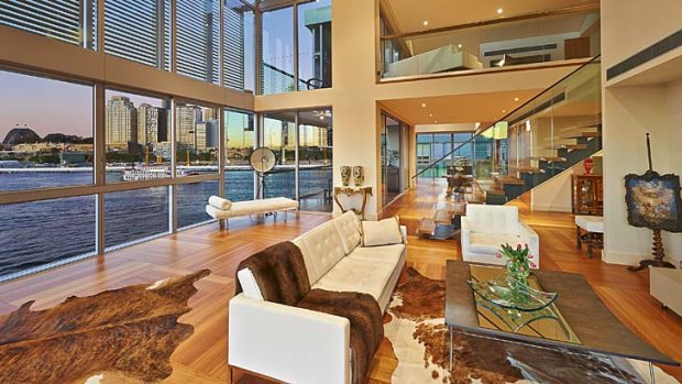Big money: Agents expect to get more than $13 million for penthouses in the Sydney Wharf project n Pyrmont.
