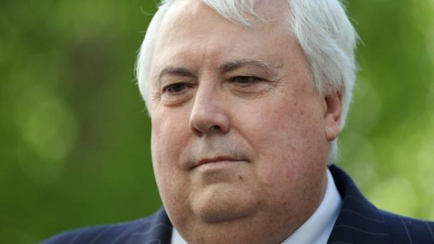Backflip: Clive Palmer says the Palmer United Party will vote against the Abbott government's higher education changes.