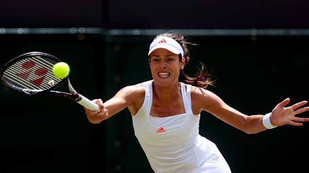 Ana Ivanovic of Serbia is one match shy of her first grand slam quarter-final appearance since 2008.