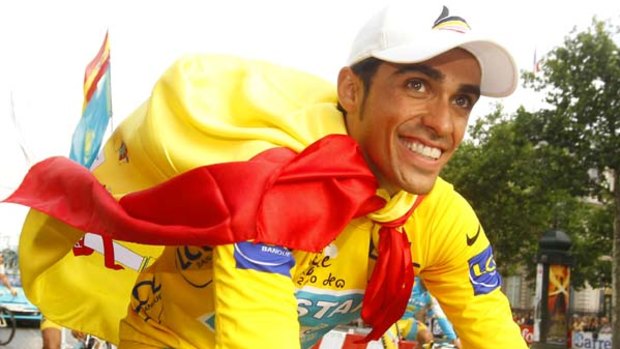 Winner ... Alberto Contador.
