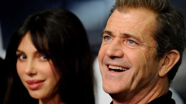 Mel Gibson and Oksana Grigorieva at the premiere of <i>Edge of the Darkness</i> in Madrid in January this year.