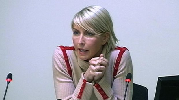 Heather Mills speaking at the Leveson Inquiry at the High Court in London this week.