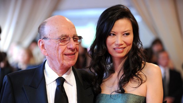 Rupert Murdoch and his former wife Wendi Deng.