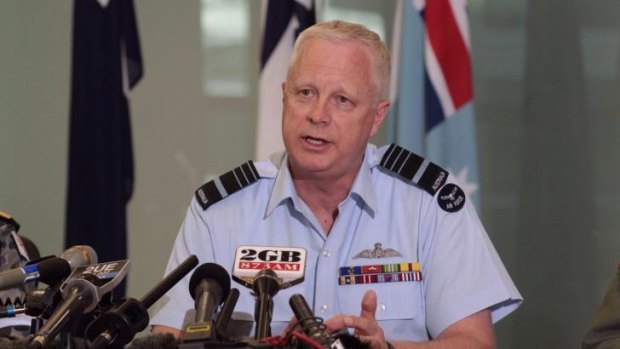 Chief of the Defence Force Mark Binskin speaking in Canberra on Wednesday. 