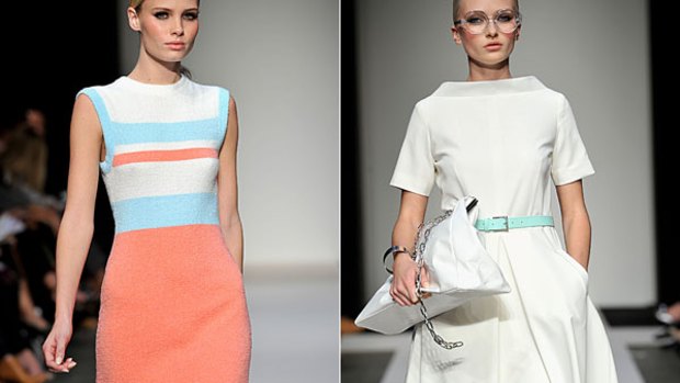 Jayson Brunsdon's spring/summer 2010 collection was inspired by  the late '50s and early '60s.