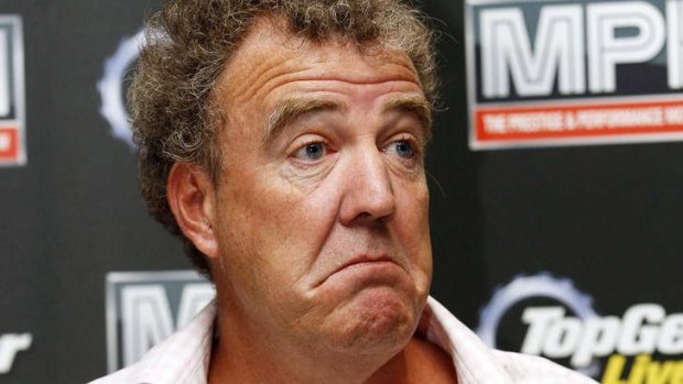 'Rude, pot-bellied oaf' ... Piers Morgan takes aim at Jeremy Clarkson.