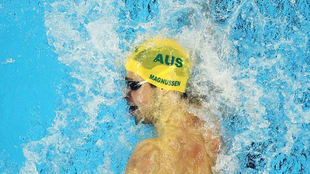 James Magnussen of Australia competes in the heats of the 100 metres freestyle.