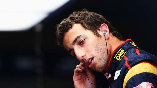 Big shoes: Daniel Ricciardo has replaced Mark Webber at Red Bull.