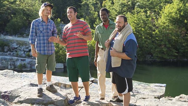 <i>Grown Ups 2</i>: (Left to right) David Spade, Adam Sandler, Chris Rock and Kevin James.