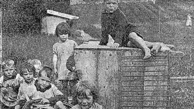 Children at "the Home" in Ireland in 1924 (Connaught Tribune, 21st June 1924) Source:  @Limerick1914