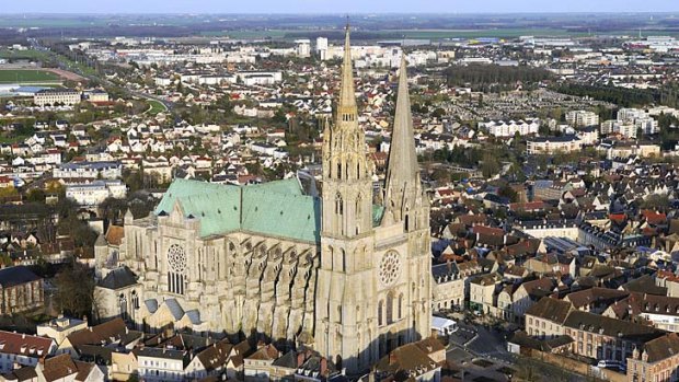 Notre Dame cathedral in Chartres, Eure et Loir, France.