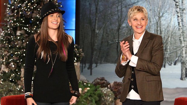 Showbiz life ... Paris Jackson appears on the Ellen DeGeneres show in December.