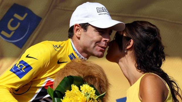Mellow yellow . . . Cadel Evans says he is a lot calmer than when he last wore the yellow jersey in 2008.