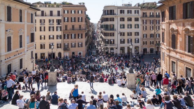 西班牙台阶,罗马。