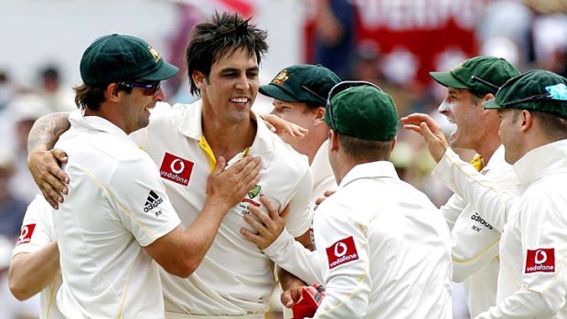 Horses for courses &#8230; Mitchell Johnson has 30 scalps in Perth.