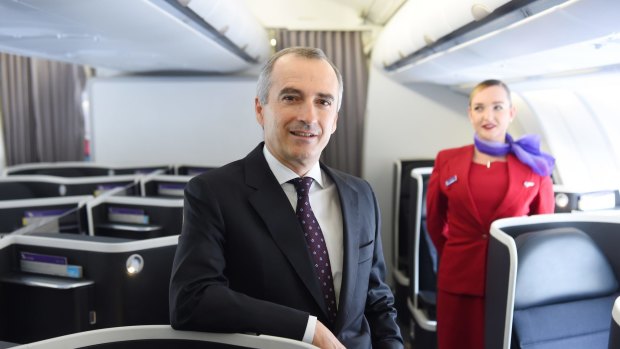 Virgin Australia chief executive John Borghetti. Market sources say Virgin is looking at selling the remainder of its Velocity scheme.