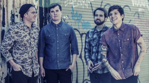 Surfer Blood's John Paul Pitts (second from left) writes 'from personal experience, and from pain'.