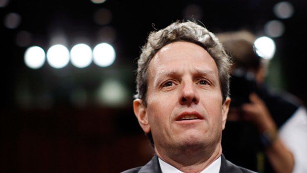 Tim Geithner ... the recession in America is easing.