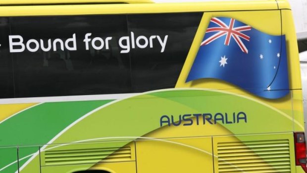 The Socceroos team bus at the 2006 World Cup in Germany,