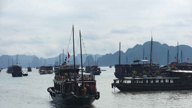 Twelve believed dead ... Halong Bay in Vietnam.