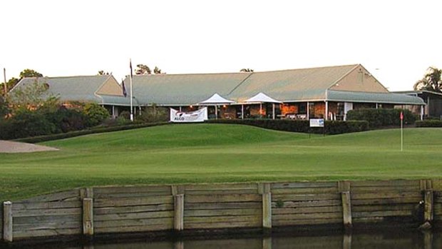 Sharks make golf course a real hazard