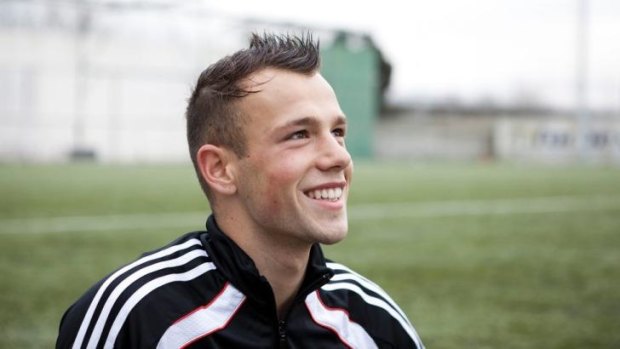 Gavin de Niese at training for River Plate in Argentina.