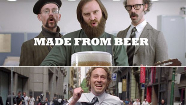 Pulling the plug ... the latest Carlton Draught Made from Beer campaign  has been launched on the internet.