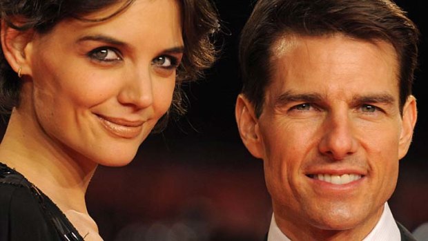 In time of despair ... actor Tom Cruise and his ex-wife Katie Holmes.