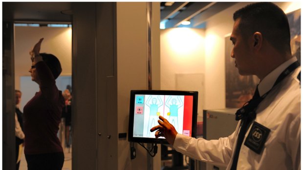 Melbourne Airport trialled full body scanners in 2011.