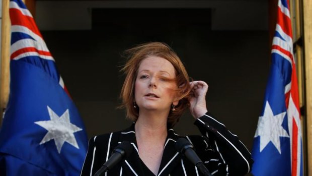 Julia Gillard, in Canberra yesterday, is hoping for a quiet day on her 50th birthday with her partner Tim Mathieson.