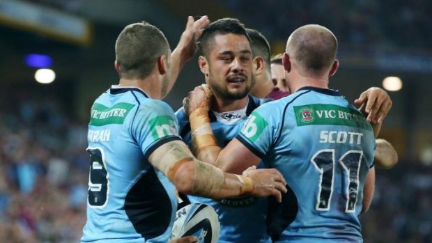 Quiet achievers: You could have heard a pin drop in the NSW dressing room before the game. 