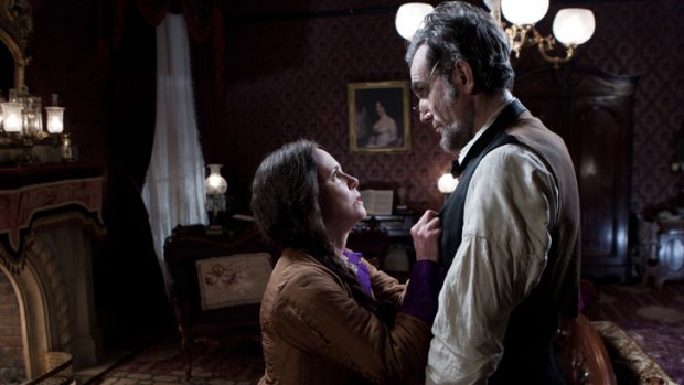 Sally Field and Daniel Day-Lewis in <i>Lincoln</i>.