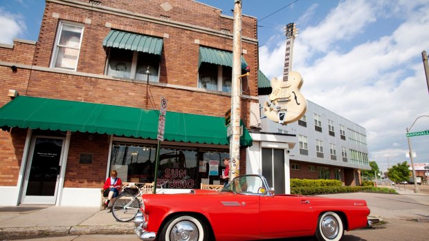 Musical mecca: Sun Studios in Memphis, Tennessee, where Elvis Presley recorded his first hit.