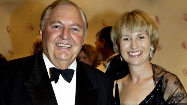 Alan Bond with his wife Diana Bliss.
