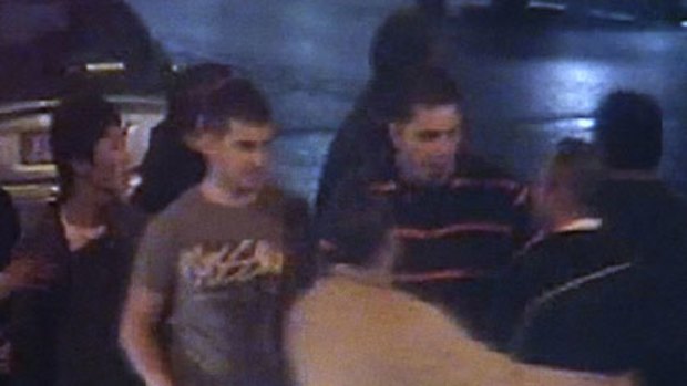 CCTV footage of some of the men police want to speak to.