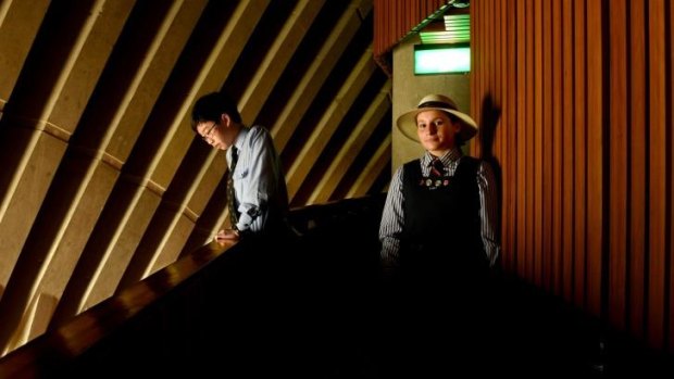 Take your seats please: Compositions by Sydney schoolchildren Yilan Yu, 14,  and Paris Francis, 13,  will usher theatregoers into the Sydney Opera House for the next year. 