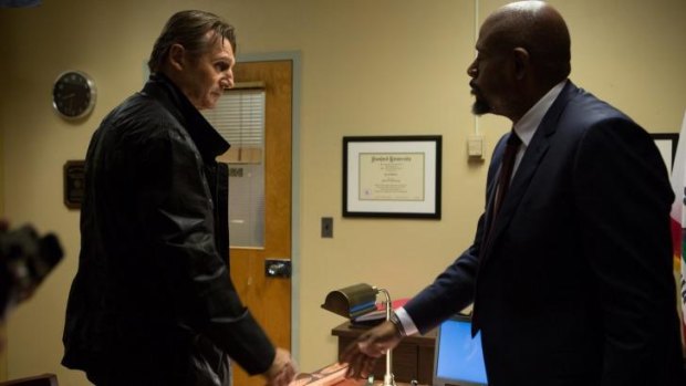Action slow: Forest Whitaker, right, plays a perceptive detective in <i>Taken 3</i>, to Liam Neeson's covert operative Bryan Mills. 