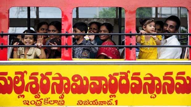 Gotta love it ... public transport in Andhra Pradesh, Vijayawada.