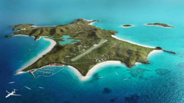 Artist impression of the Great Keppel Island redevelopment.