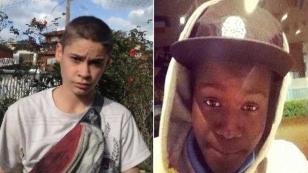 Robert Whitfield and Deng Lual, both 14, have been missing since Monday morning 