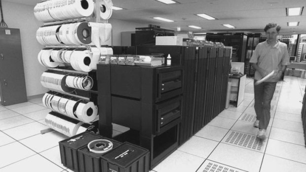 Mainframe computers in the Sydney Morning Herald in 1995.